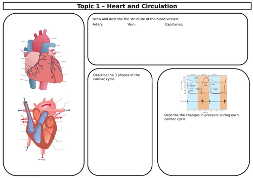 SNAB Biology Topic 1 Revision Sheets