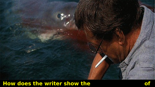 JAWS lesson Paper 1 Q2 (HOW/Language question with lecturer podcast) EDUQAS GCSE English Language