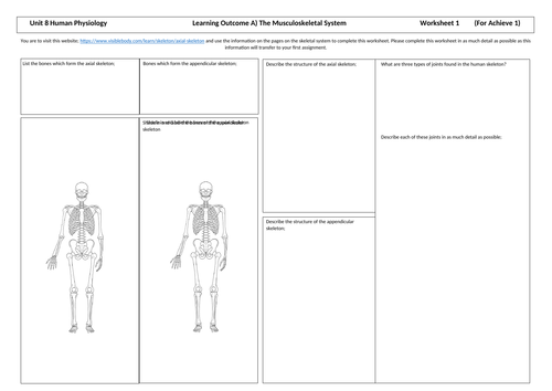 Applied Science Unit 8 Structure, Function and Disorders of the Musculoskeletal System