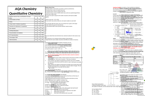 Quantitative coursework chemistry picture