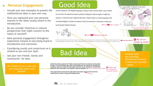 IA - Personal engagement IBDP Poster ~ Please leave feedback