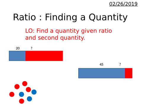 Ratio - Finding a Quantity