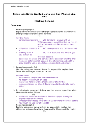 Reading for UAE/Close Reading - Steve Jobs