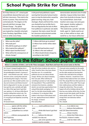 School students strike for action on climate change.