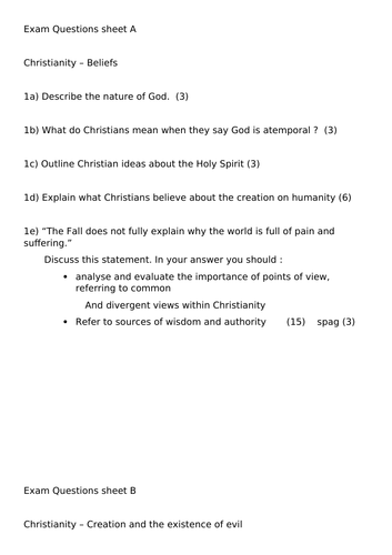 religious education past papers pdf