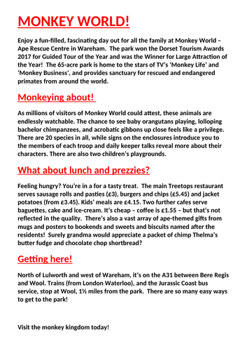 Eduqas gcse english language example answers component 2 picture