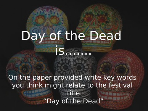 Death Rituals workshop