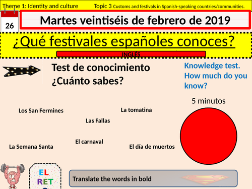 Theme 1, festivals in Spanish speaking countries