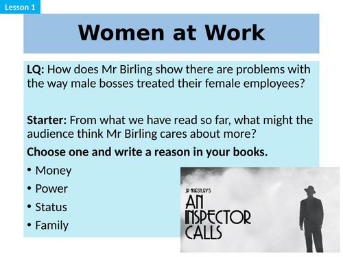 An Inspector Calls Play Analysis Lessons (full play)