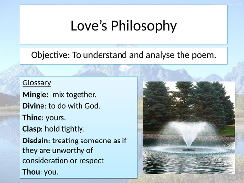 essay on love's philosophy