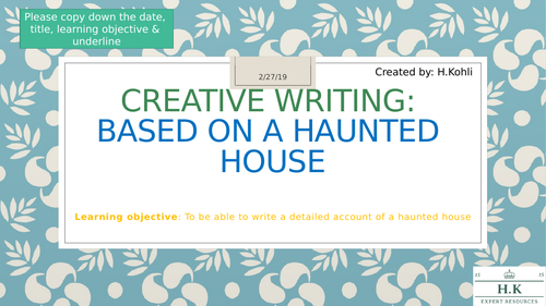 Creative Writing - with model answers