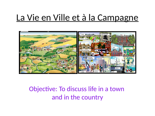 La vie en ville ou à la campagne?