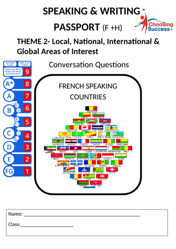 THEME 2- Local, National, International & Global Areas of Interest/Questions booklet