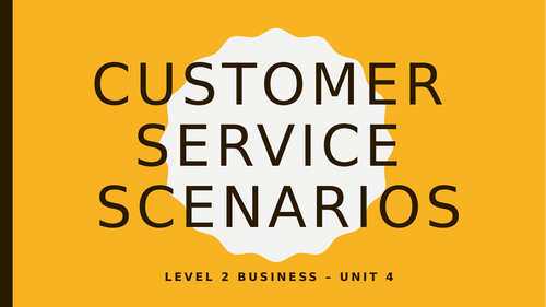 customer-service-scenarios-teaching-resources