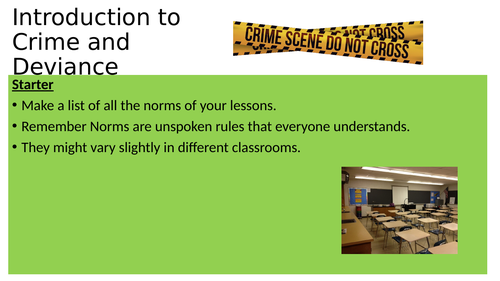 3 lessons GCSE new spec Eduqas crime and deviance- intro, role of police, role of courts