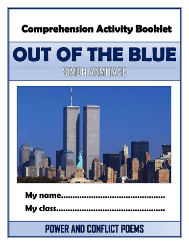 Out of the Blue Comprehension Activities Booklet!