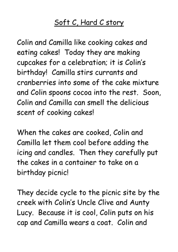 Soft C, Hard C story | Teaching Resources