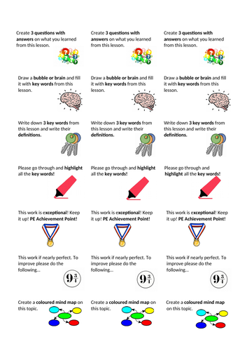 Marking Stickers