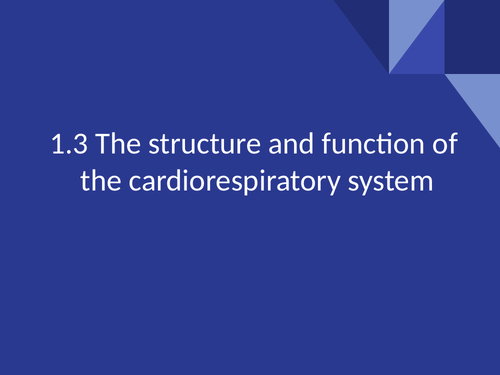 Structure and function of carido-respiratory system