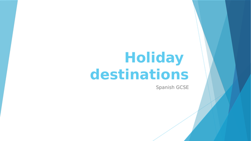 Spanish GCSE holidays & comparisons