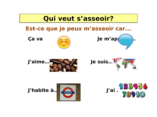French Classroom Verbs and Adjectives to Describe Personality