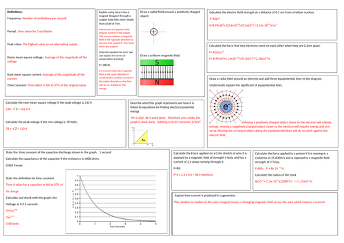 Edexcel A Level Physics Topic Questions