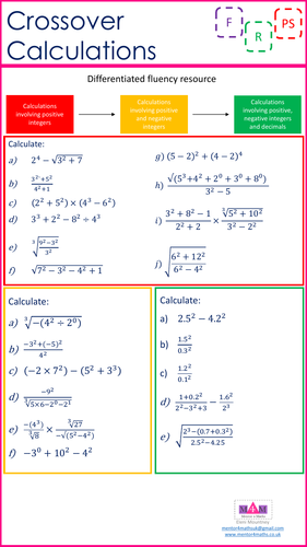 Crossover with Calculations - More Fluency