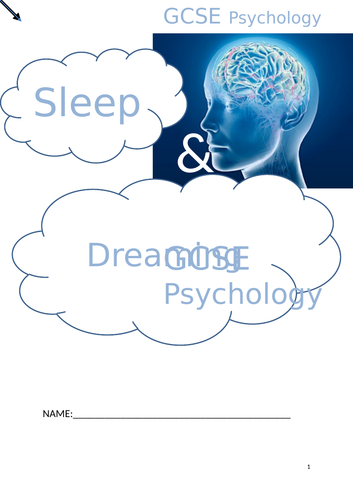 OCR GCSE psychology sleep and dreaming topic