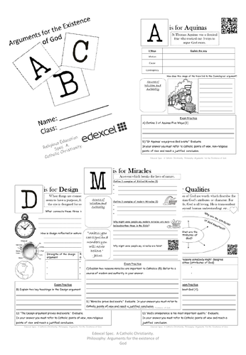 Edexcel  Arguments for the Existence of God A-Z (Spec A)