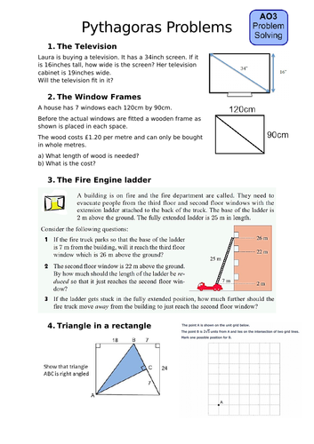 pythagoras problem solving pdf