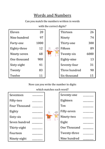 Words and Numbers