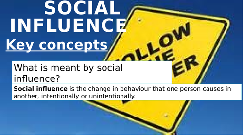 OCR GCSE Psychology Social influence topic