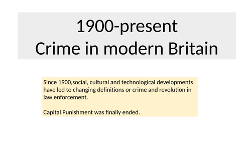 Crime and Punishment revision