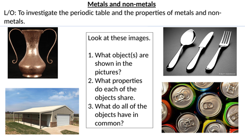 Metals and Non-Metals and the Periodic Table (KS3 Chemistry)