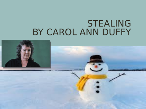 'Stealing' Carol Ann Duffy - Lesson/PPT