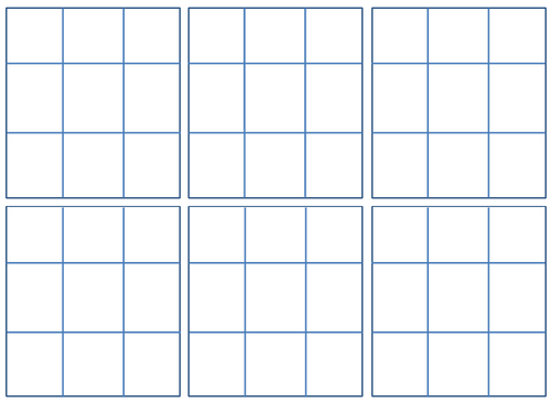 Adding and Subtracting Negatives Bingo