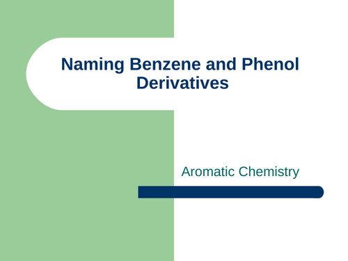 A Level Chemistry Naming Benzene and Benzene derived compounds + Nitration of Benzene