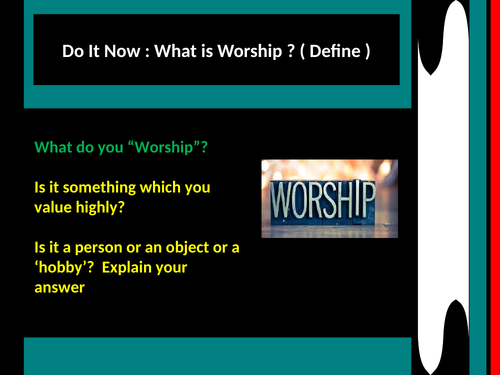 AQA 8062 What about Worship? Liturgical and Non-Liturgical Worship