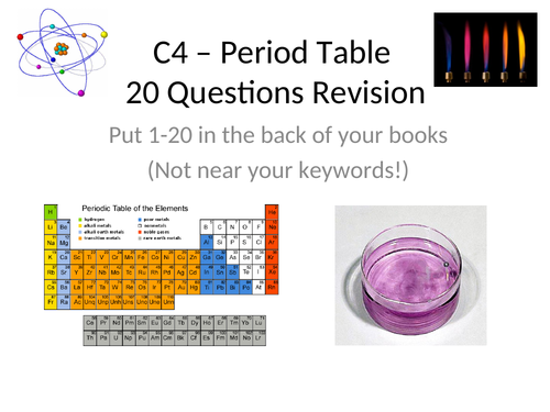 GCSE Periodic Table Revision Quiz