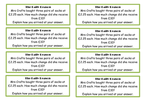 Year 4 - Money anchor tasks and questions