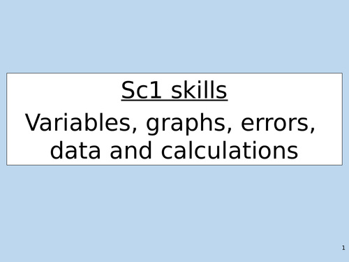 Edexcel science skills