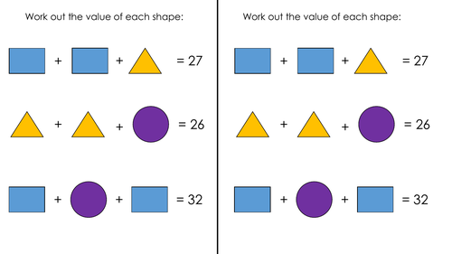 Algebraic Shape Puzzles