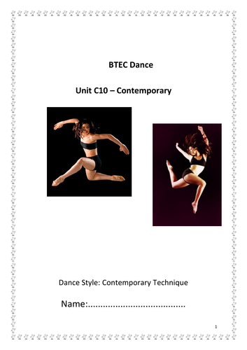 QCF - C10 - Contemporary Technique Student Booklet