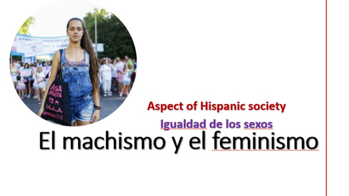 La igualdad de los sexos. El feminismo A Levels