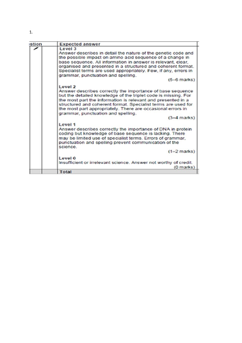 OCR Gateway biology A (9-1) triple exam question pack ( B1-B3)