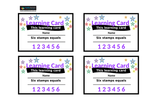 Learning Card (punch card) rewards