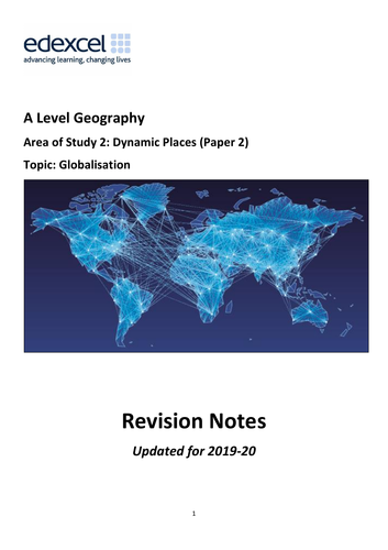 A Level Geography Edexcel - Globalisation Revision Notes
