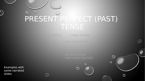 Spanish Present Perfect Tense