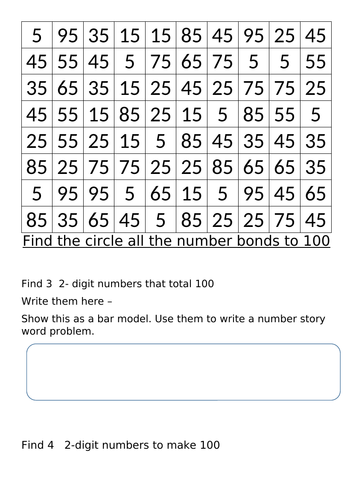 practise and apply bonds to 100