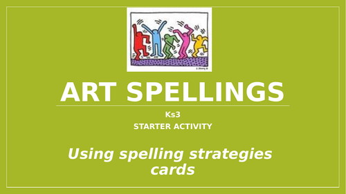 KS3 Art Spellings bundle!